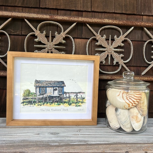 The Old Crabbers Shack, Orient, NY. Vintage 1994 Print Signed by the Artist. - Picture 7 of 10
